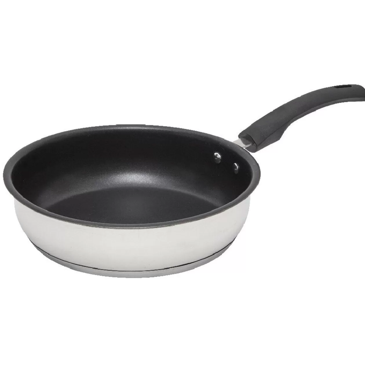 Gifi Poêle inox avec poignée bakélite ø 24 cm< Cuisson