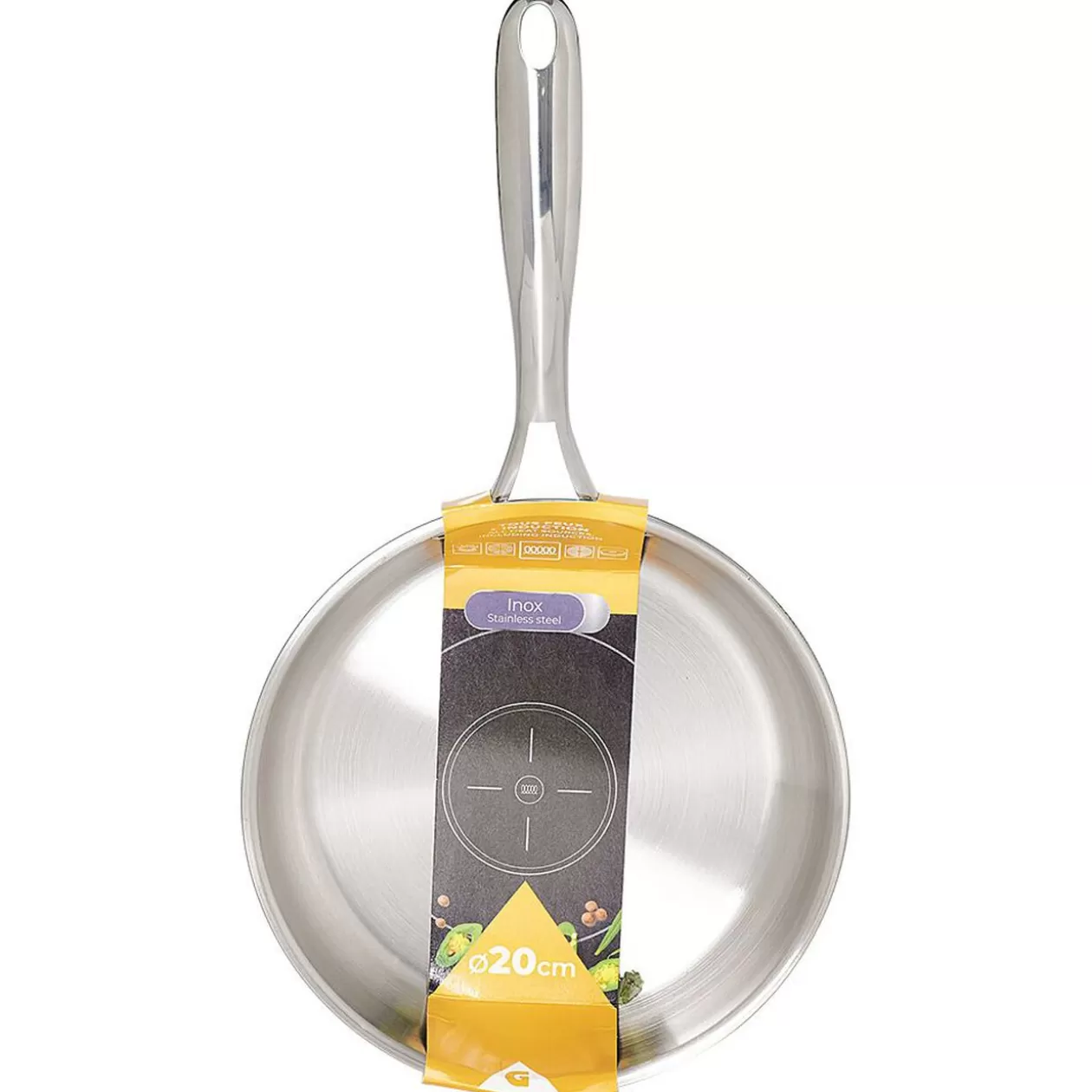 Gifi Poêle inox gris Ø20cm< Cuisson