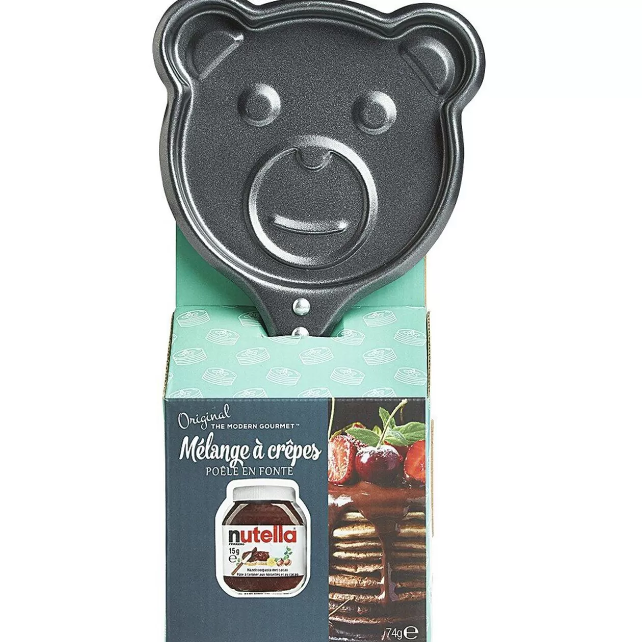 Gifi Poêle mini crêpe fantaisie noir acier< Cuisson