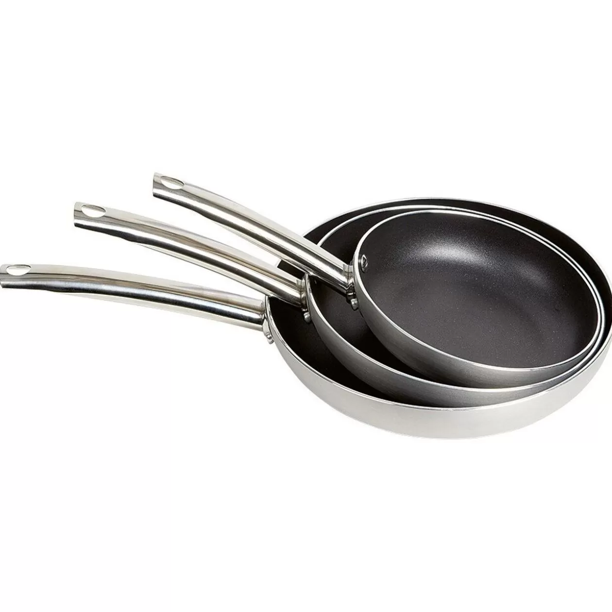Gifi Poêle revêtement anti-adhérent x3 - Tous feux dont induction< Cuisson