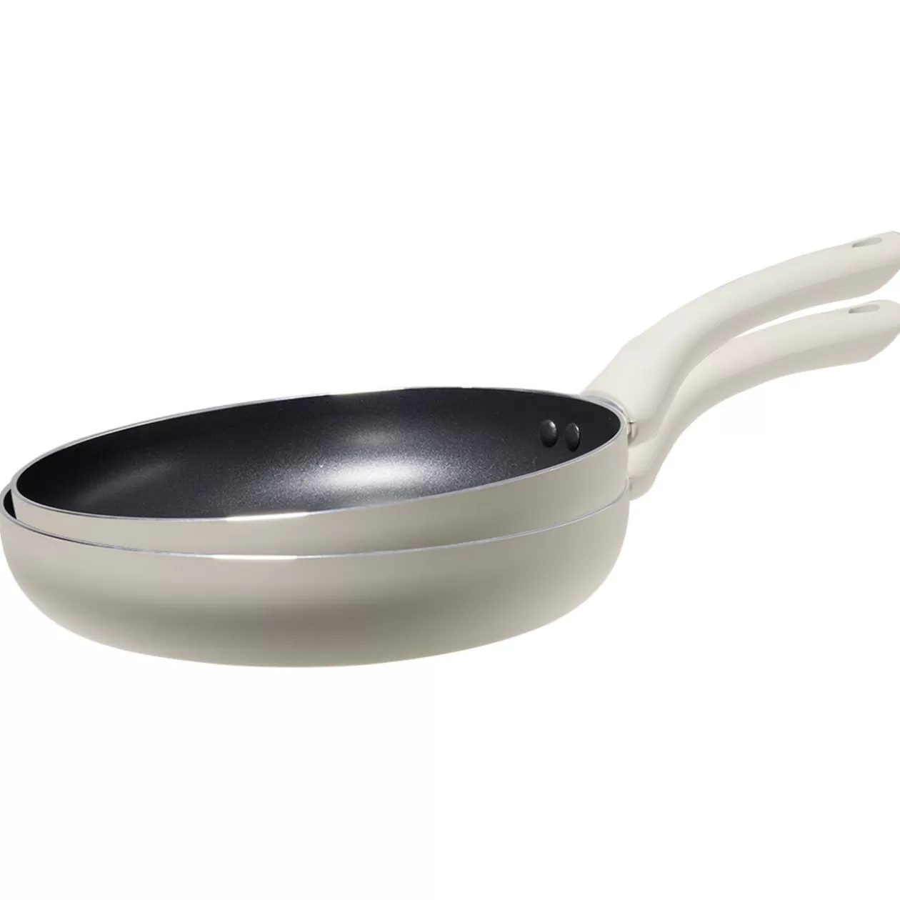 Gifi Poêle ronde en aluminium taupe x2< Cuisson