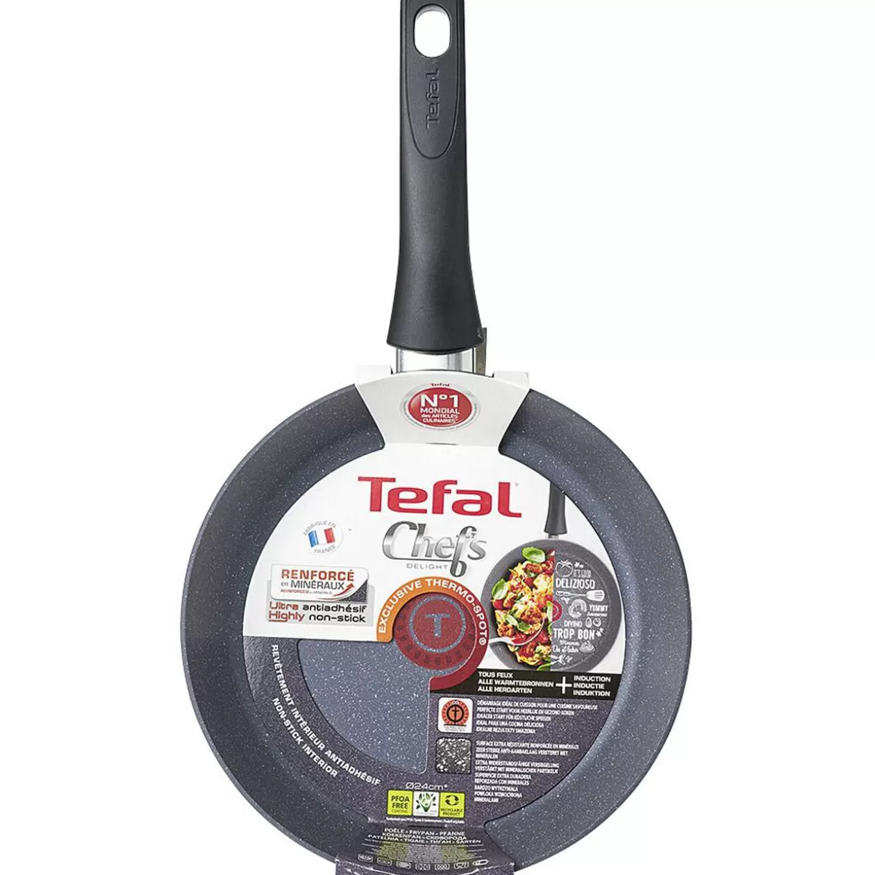 Gifi Poêle Tefal aluminium effet pierre Ø24cm< Cuisson
