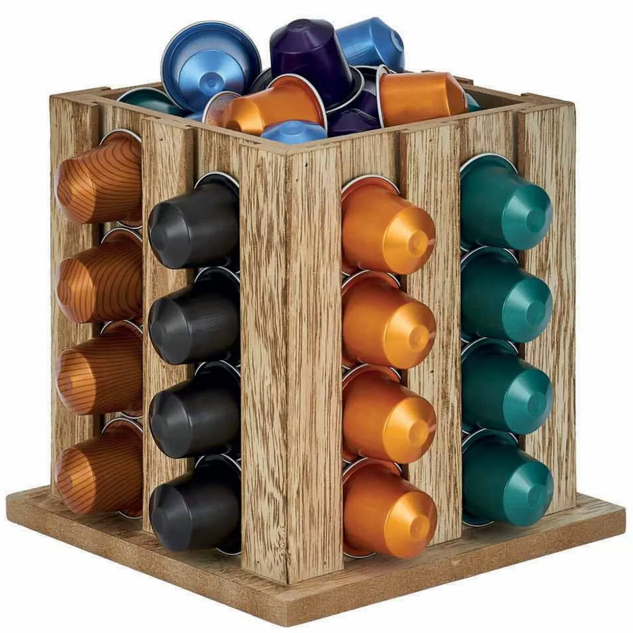 Gifi Porte capsules en bois mdf naturel< Rangement De Cuisine