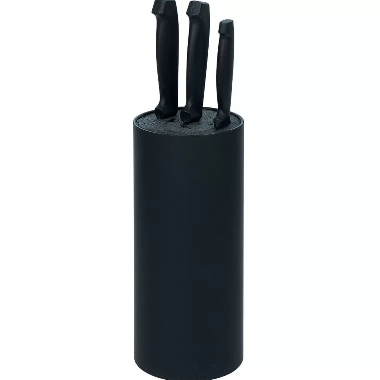Gifi Porte couteaux plastique noir Ø11xH22,5cm< Rangement De Cuisine
