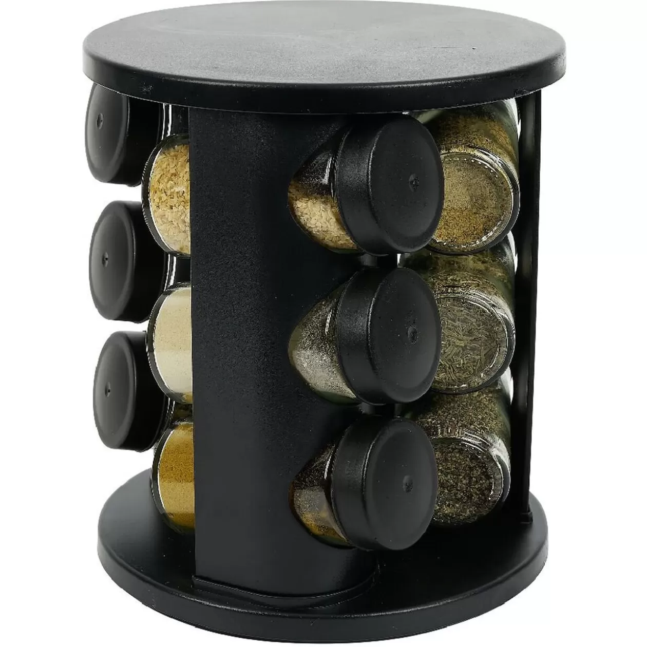 Porte épice rotatif avec 9 pots métal Ø17xH20cm>Gifi Online
