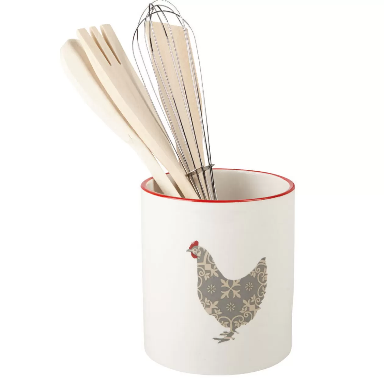 Gifi Porte ustensiles de cuisine motif poule< Rangement De Cuisine