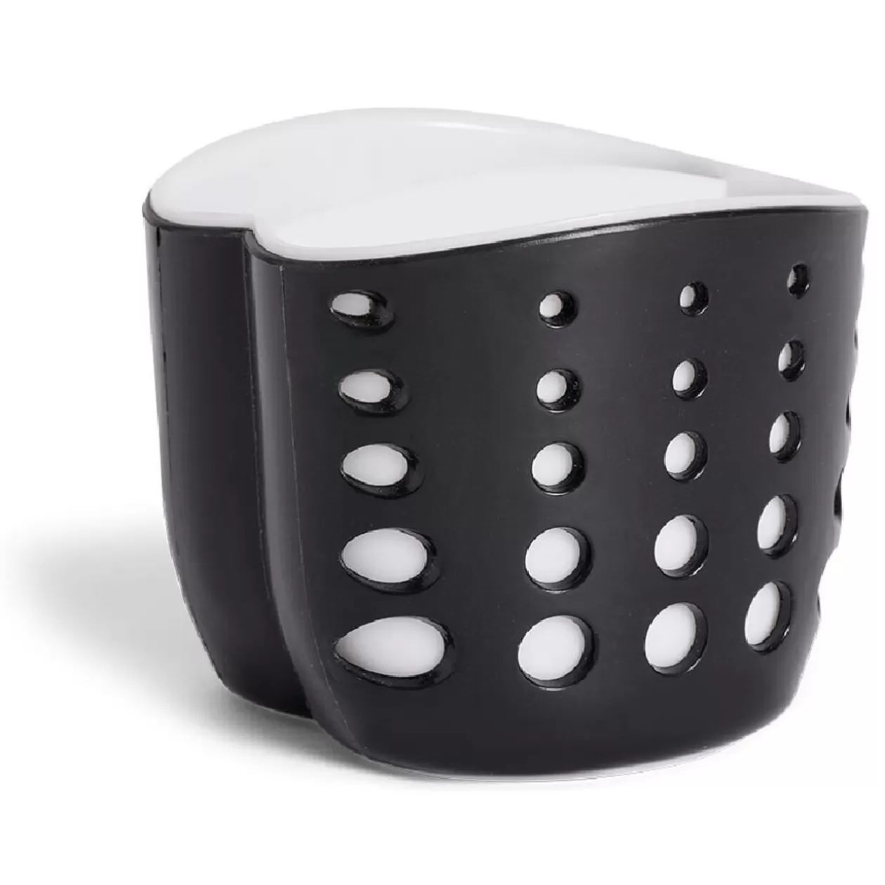 Gifi Porte-éponge en plastique noir - 9,5x9,5xH8,3cm< Rangement De Cuisine