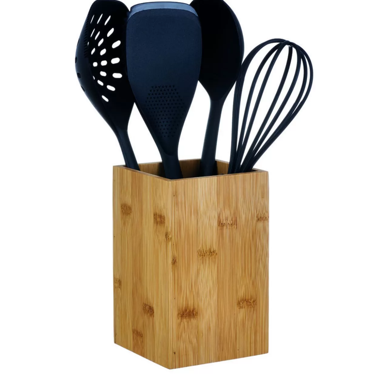 Gifi Pot à ustensiles de cuisine en bambou< Rangement De Cuisine