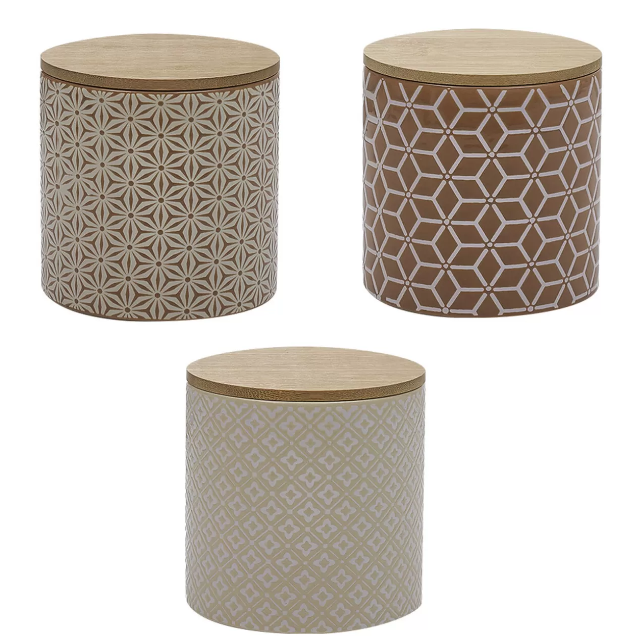 Gifi Pot en céramique assorti x3< Conservation Alimentaire