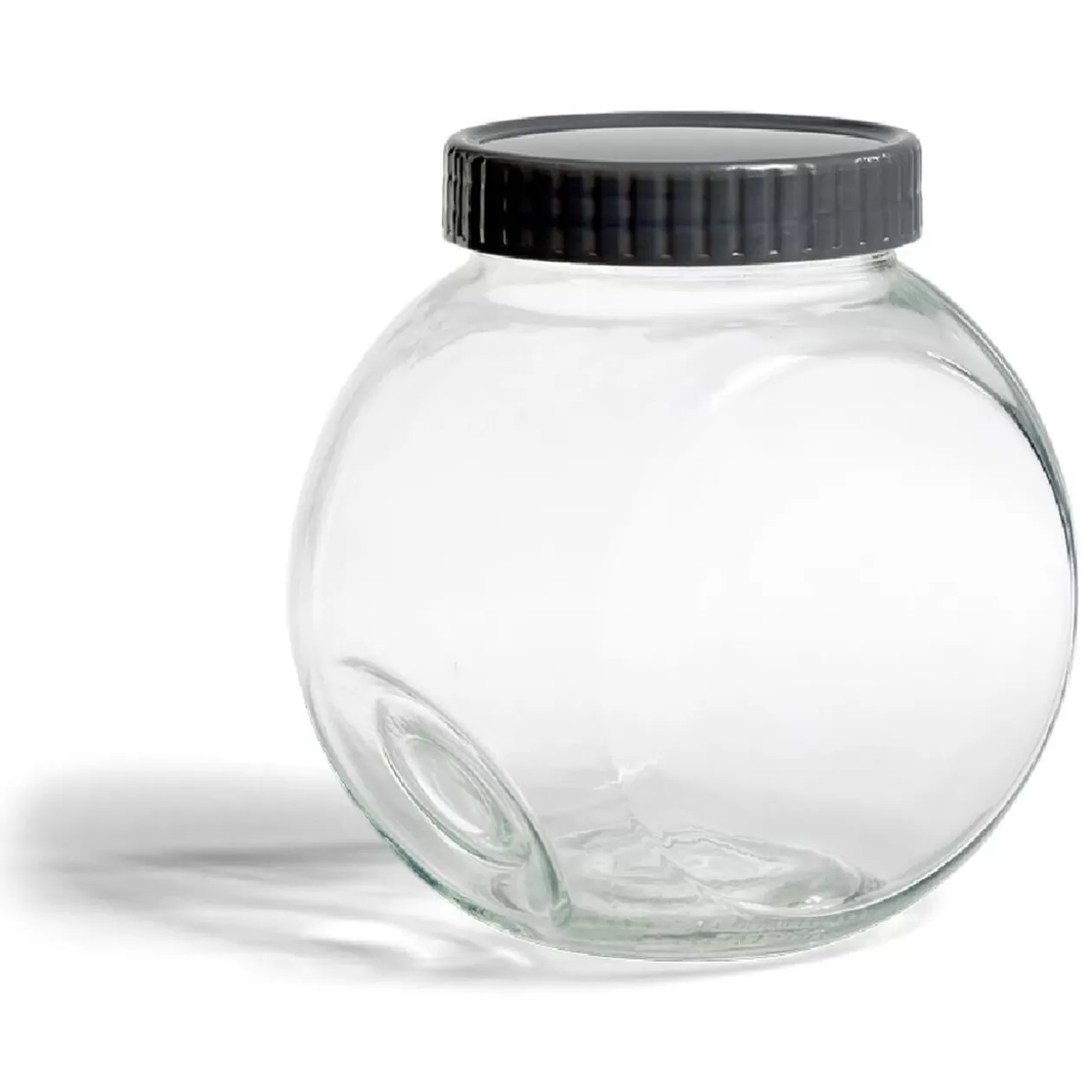 Gifi Pot en verre transparent avec couvercle plastique - 16x11,5xH.16cm< Conservation Alimentaire