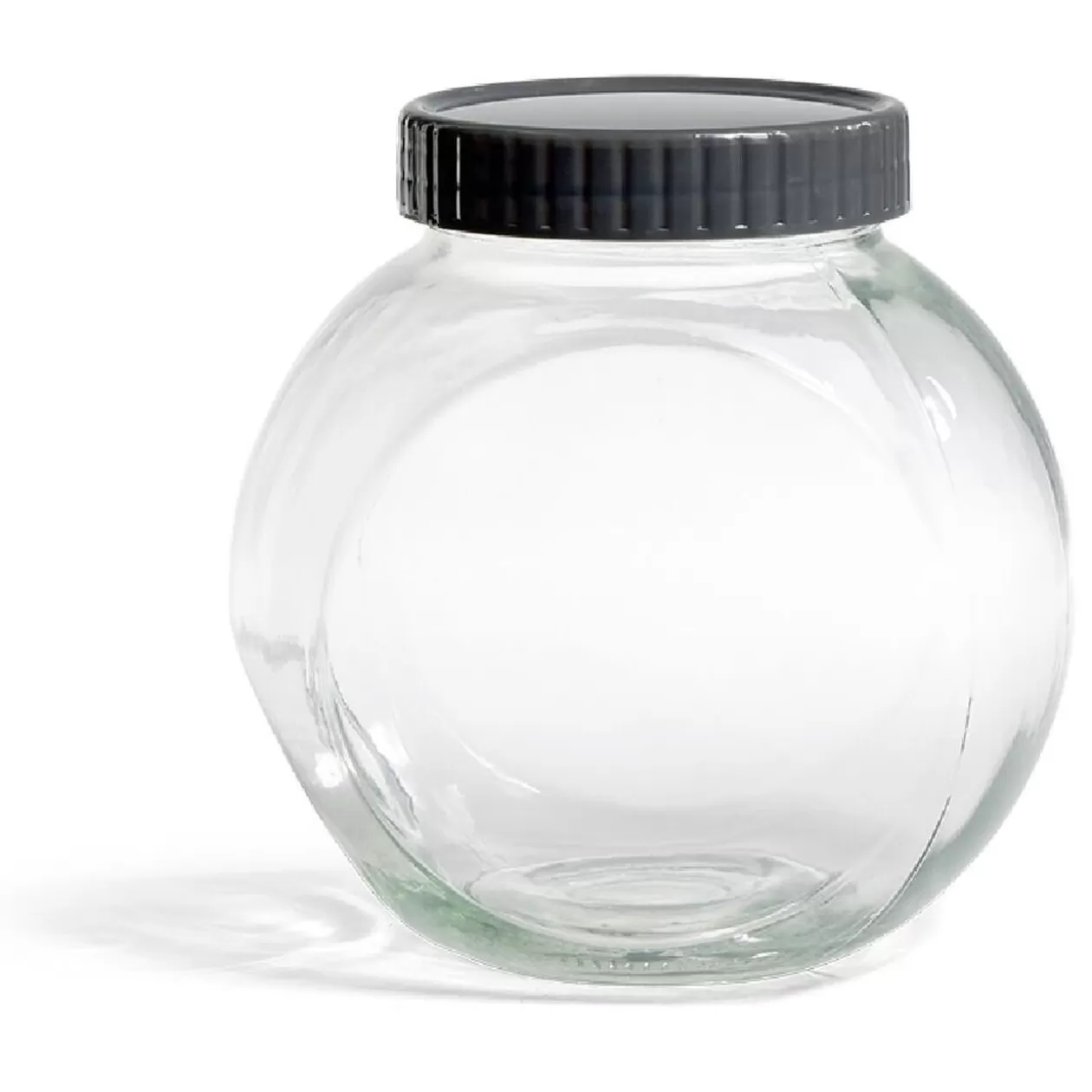 Gifi Pot en verre transparent avec couvercle plastique - 16x11,5xH.16cm< Conservation Alimentaire