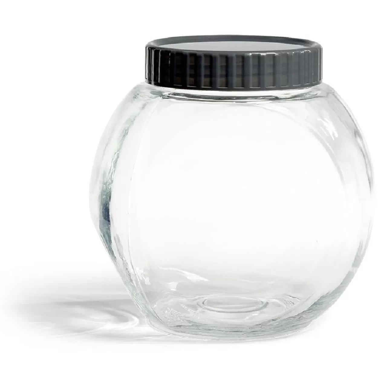Gifi Pot en verre transparent avec couvercle plastique - 17,5x12,5xH.17cm< Conservation Alimentaire