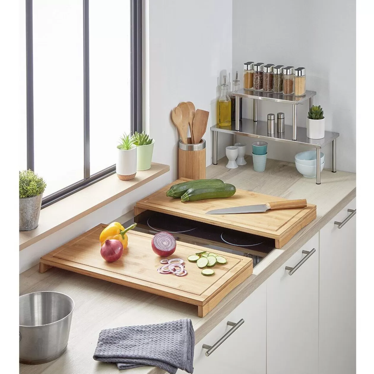 Gifi Protection plaque et planche à découper bois 2< Préparation Culinaire