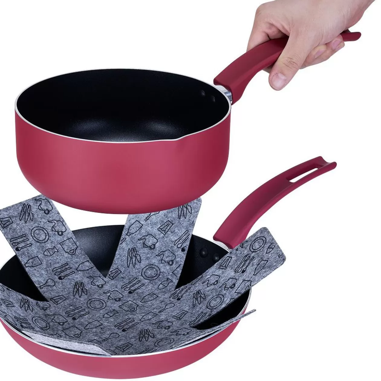 Gifi Protège poêle en feutrine x2< Cuisson