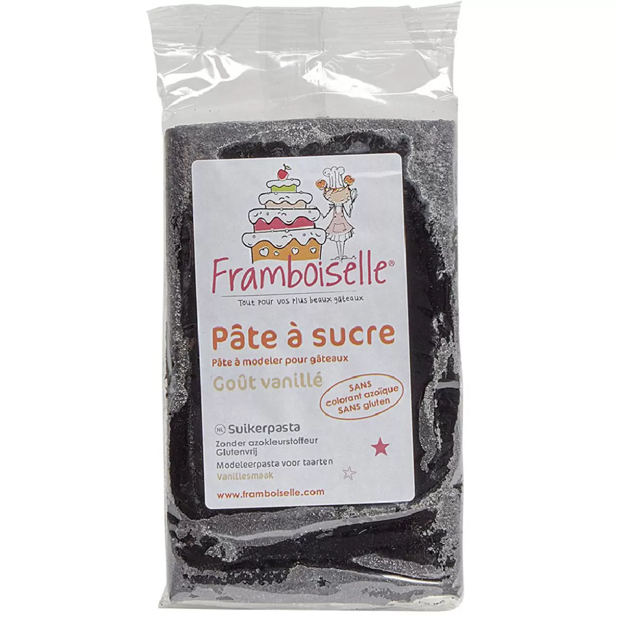 Gifi Pâte à sucre Framboiselle noir 500g< Préparation Culinaire