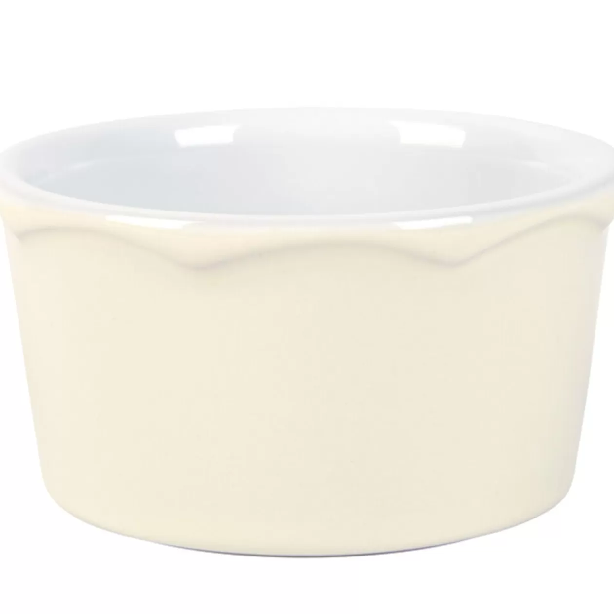 Gifi Ramequin céramique crème x4< Cuisson