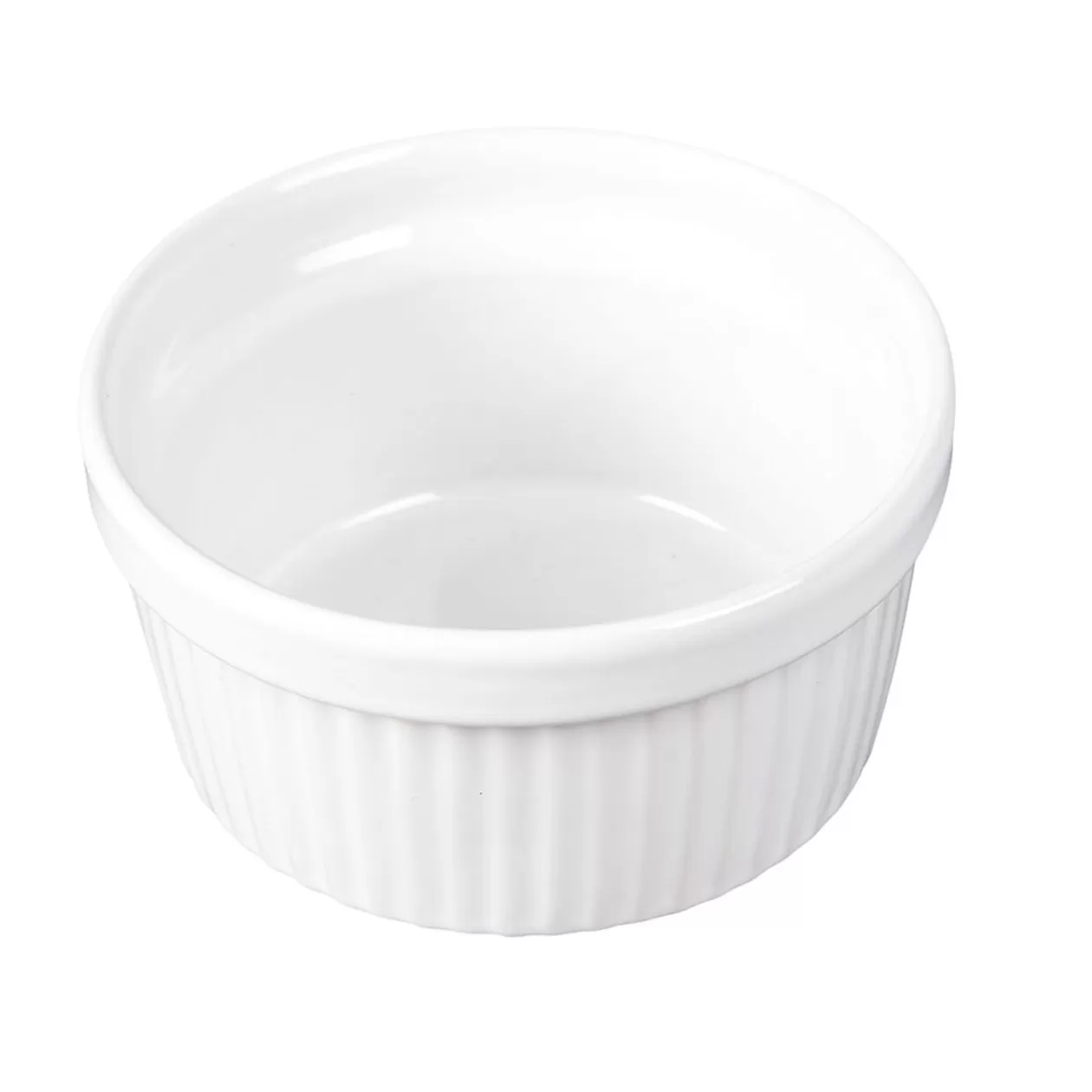 Gifi Ramequin en céramique blanc ø9,1xH.4,8 cm< Cuisson