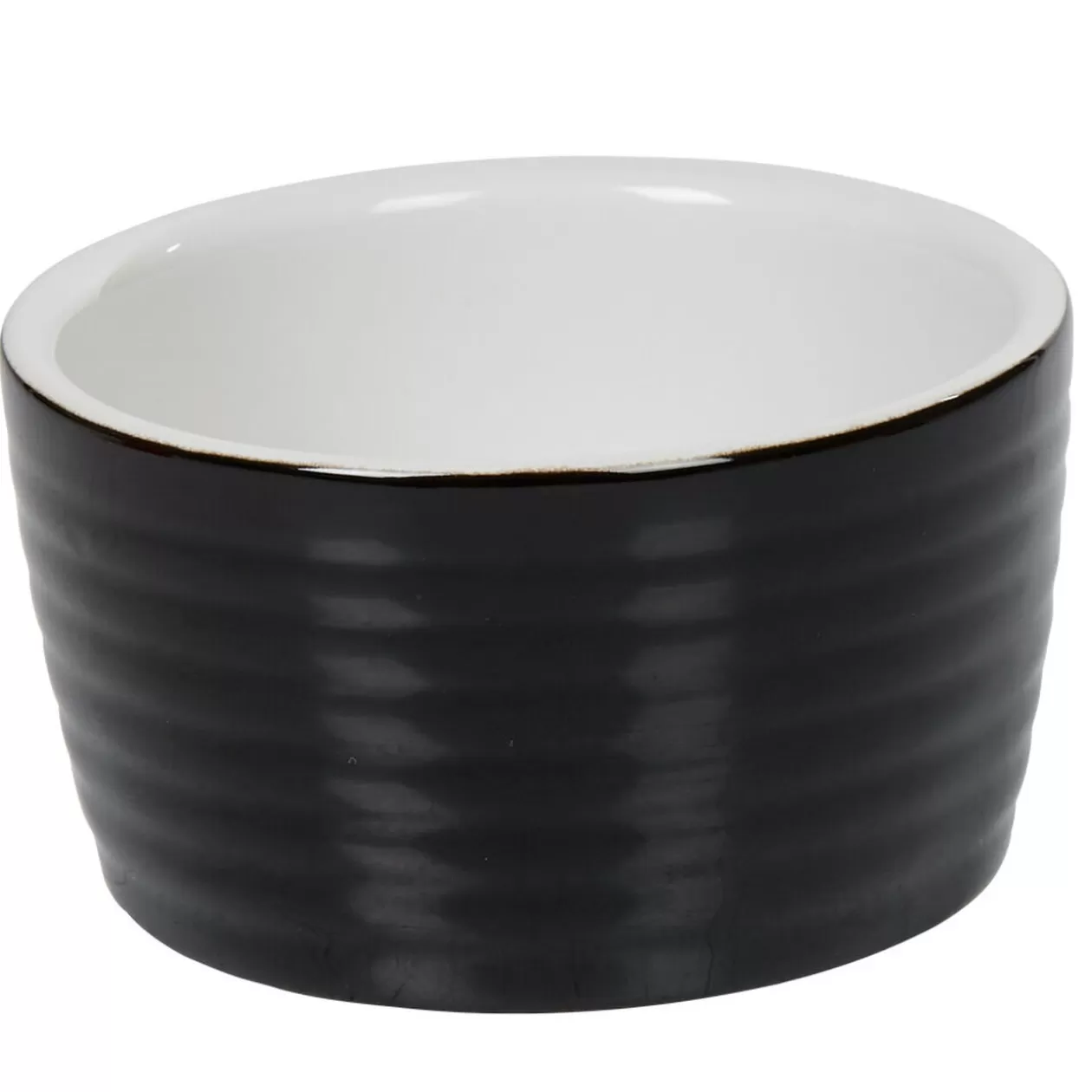 Gifi Ramequin individuel grès côtelé noir< Cuisson
