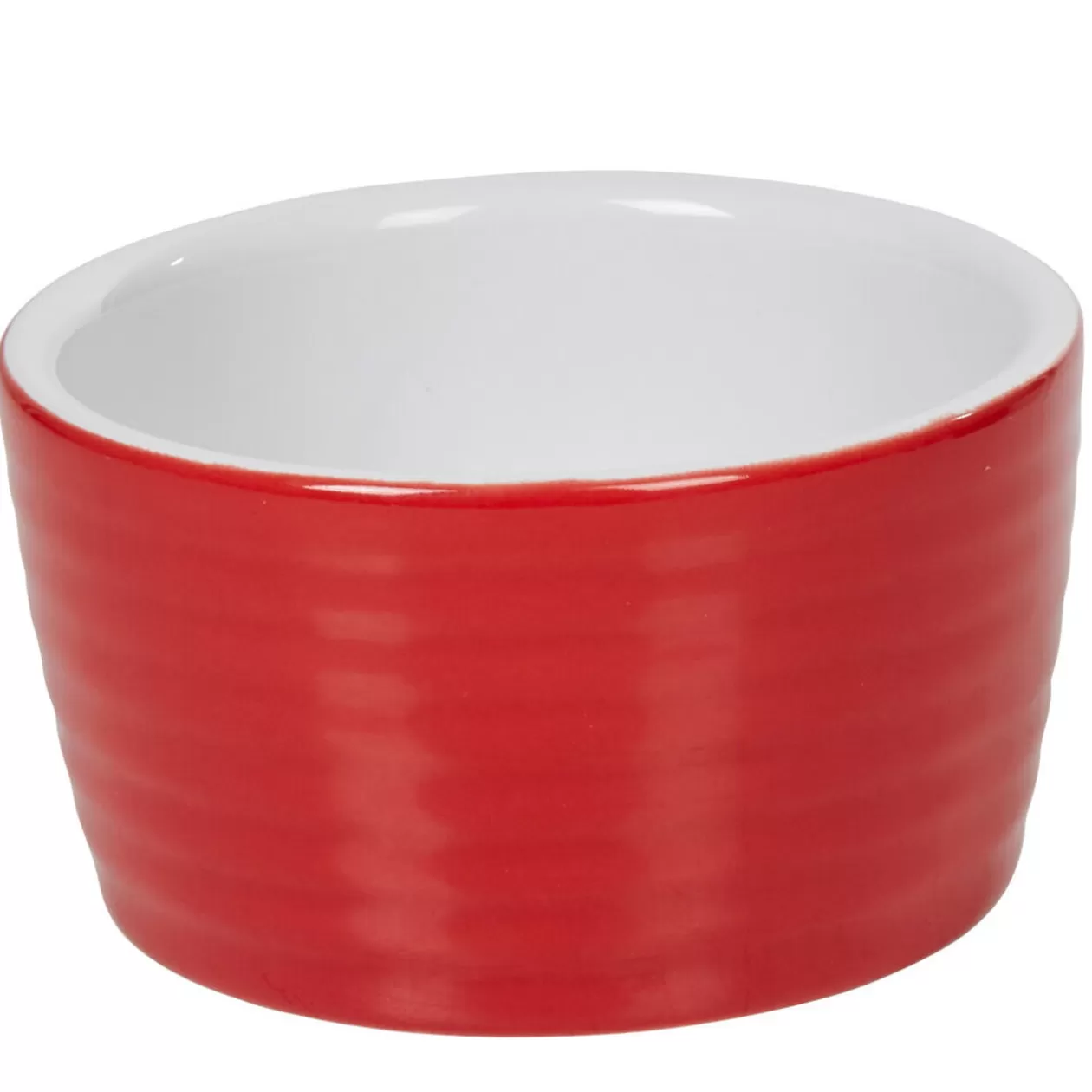 Gifi Ramequin individuel grès côtelé rouge< Cuisson