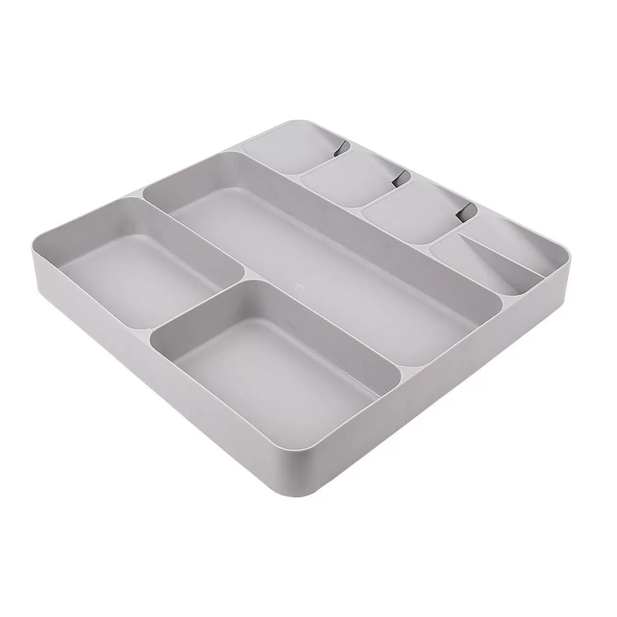 Gifi Range couvert 8 compartiments gris< Rangement De Cuisine