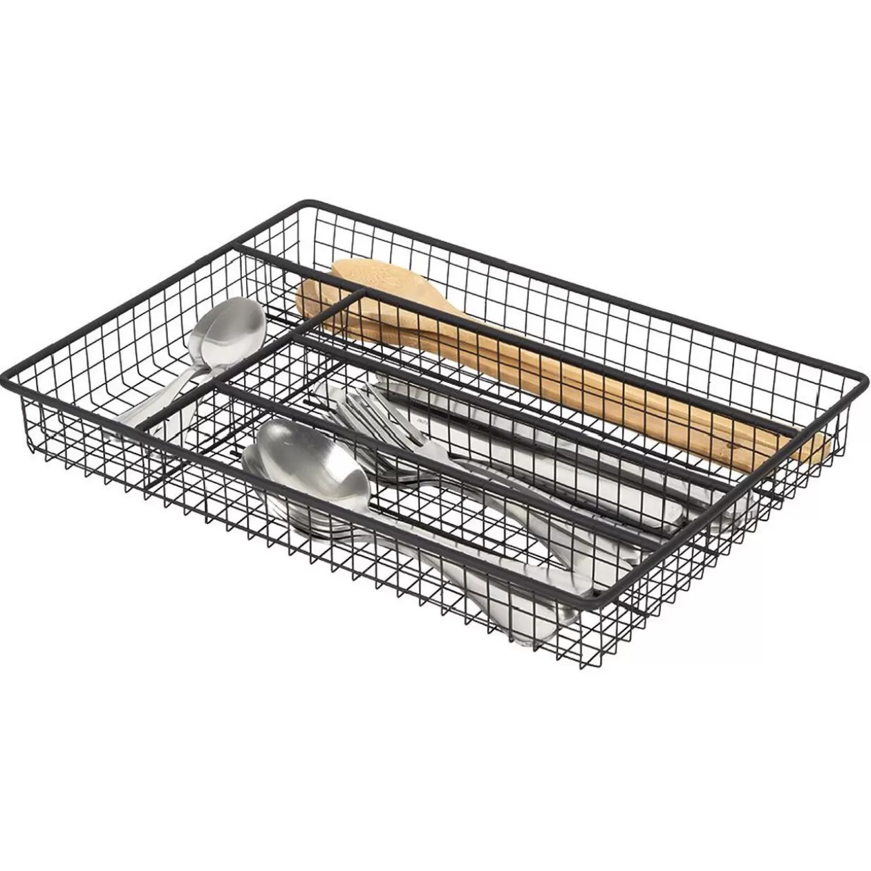 Gifi Range couvert pour tiroir grillage en fer noir< Rangement De Cuisine
