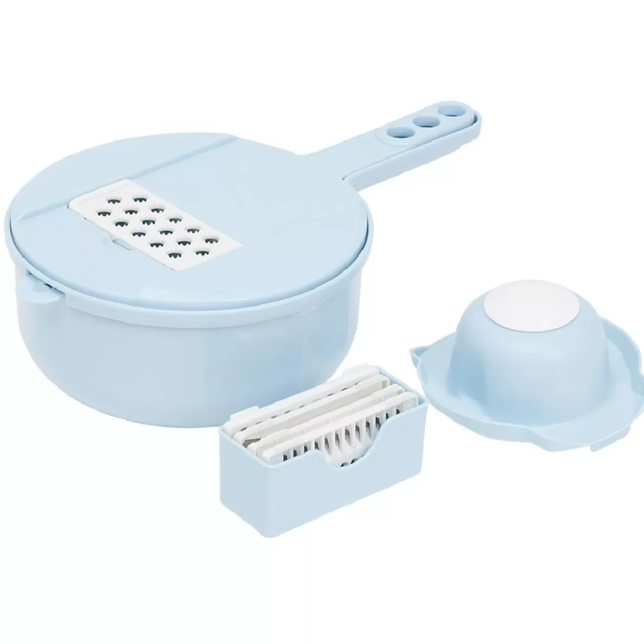 Gifi Récipient 6-en-1 avec passoire et accessoires de coupe< Préparation Culinaire