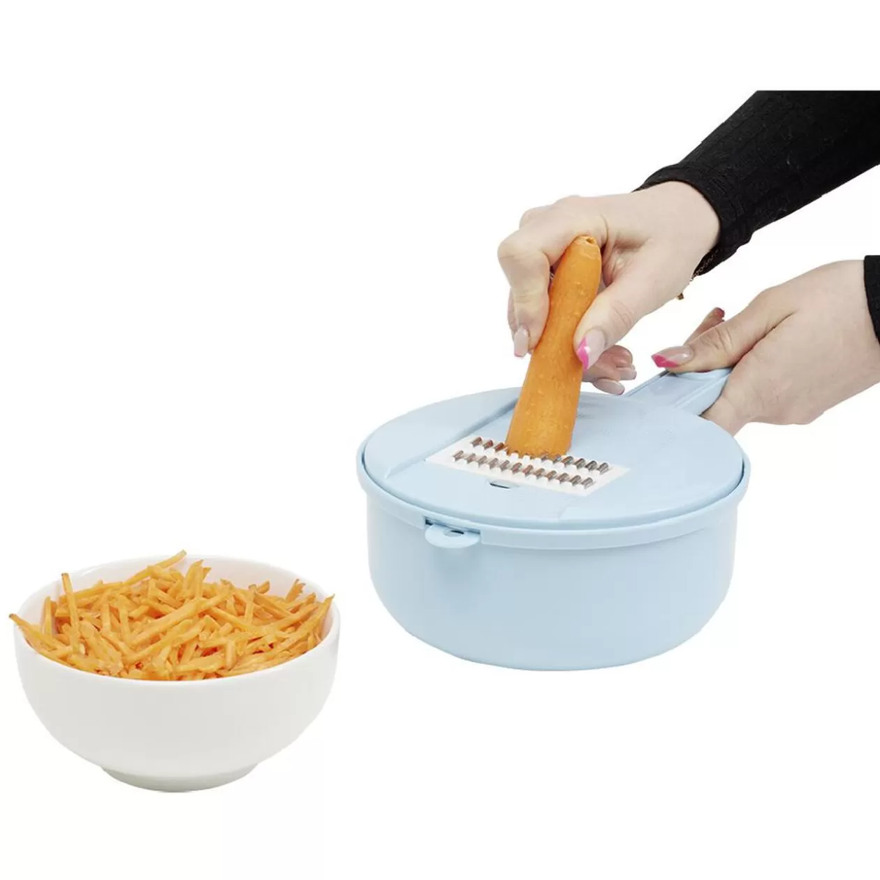 Gifi Récipient 6-en-1 avec passoire et accessoires de coupe< Préparation Culinaire