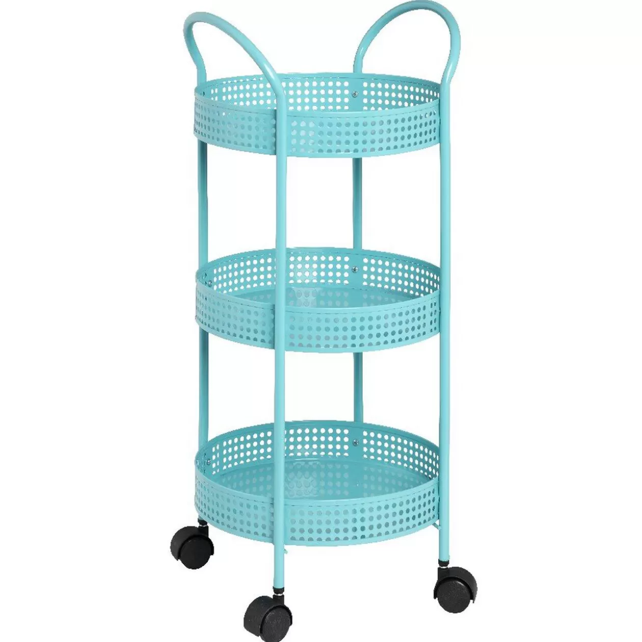 Gifi Resserre légumes à roulettes bleu turquoise< Rangement De Cuisine