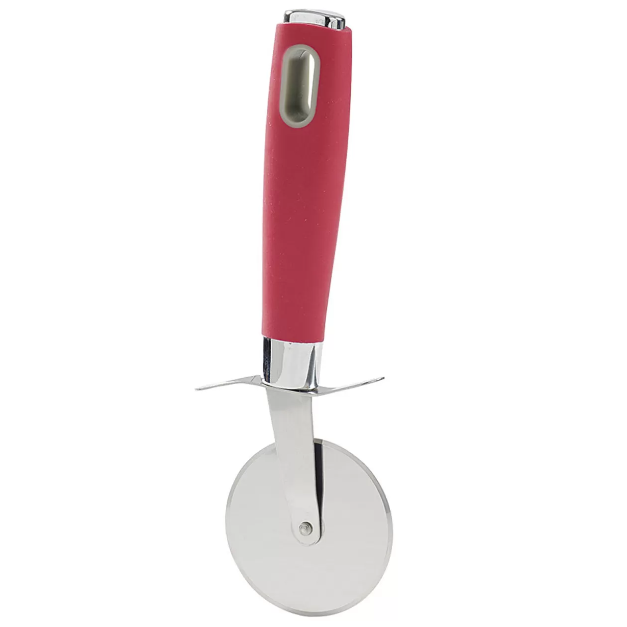 Gifi Roulette à pizza en inox manche polypropylène rouge< Préparation Culinaire