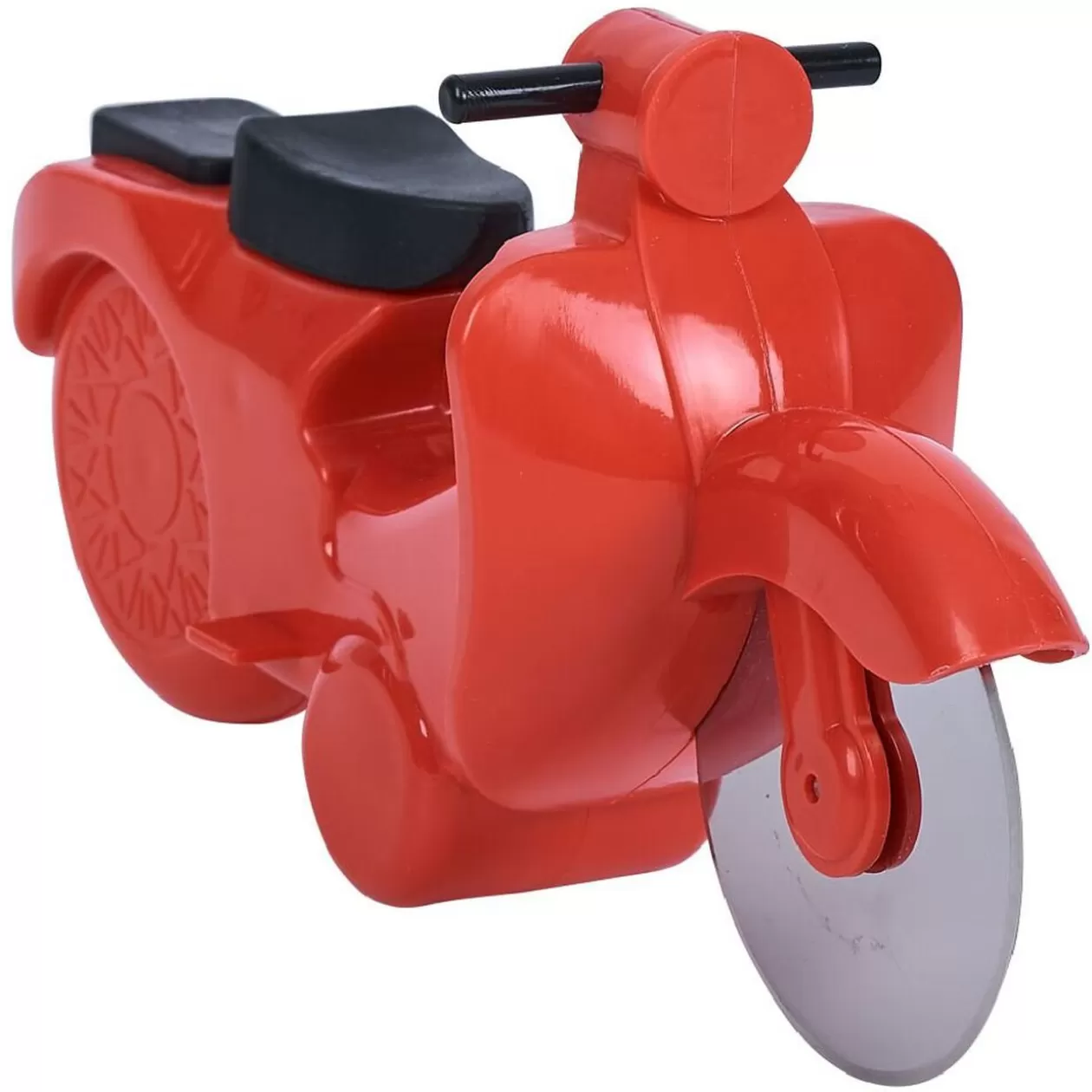 Gifi Roulette à pizza forme scooter rouge ou bleu< Préparation Culinaire