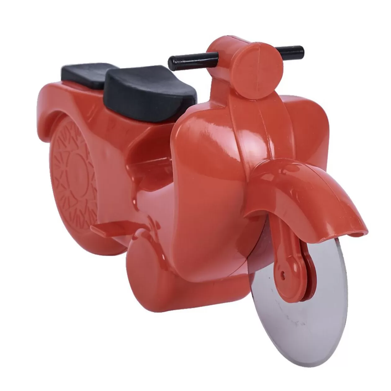 Gifi Roulette à pizza forme scooter rouge ou bleu< Préparation Culinaire