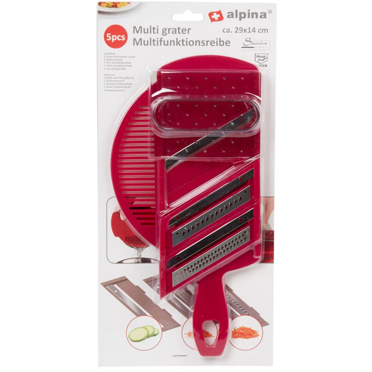 Gifi Râpe multi-usage 5pcs< Préparation Culinaire