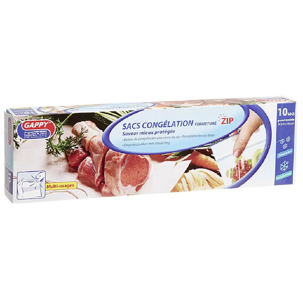 Gifi Sac congélation à fermeture pression grand modèle x10< Conservation Alimentaire