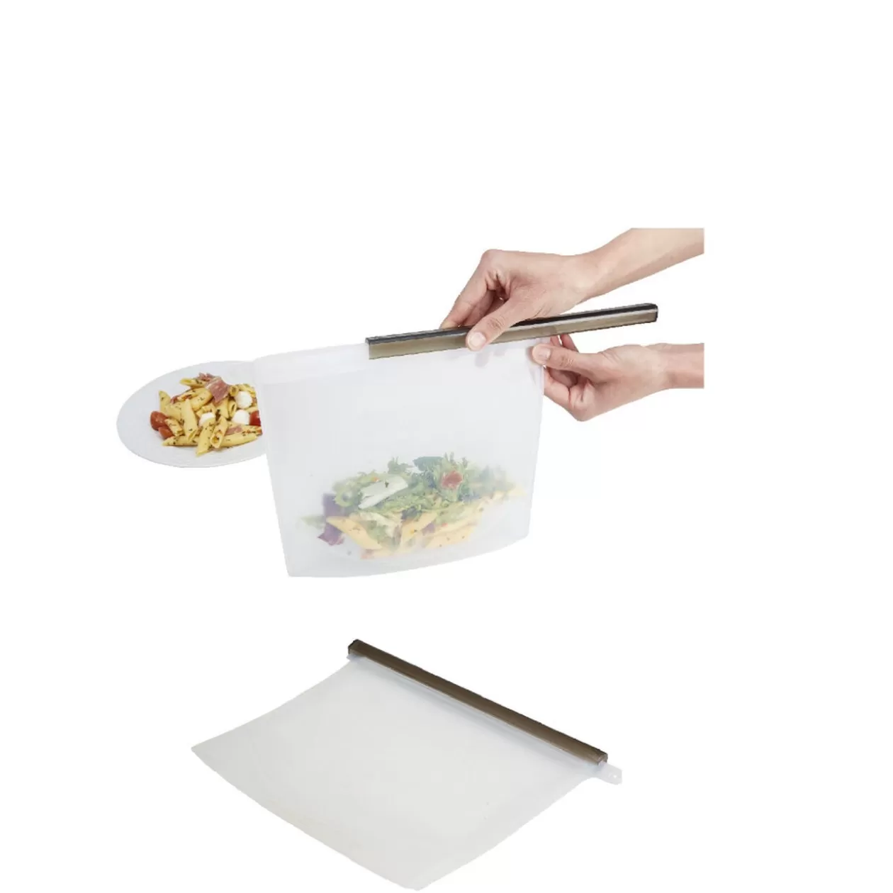 Gifi Sac de conservation alimentaire silicone réutilisable 1,5Lx2< Conservation Alimentaire
