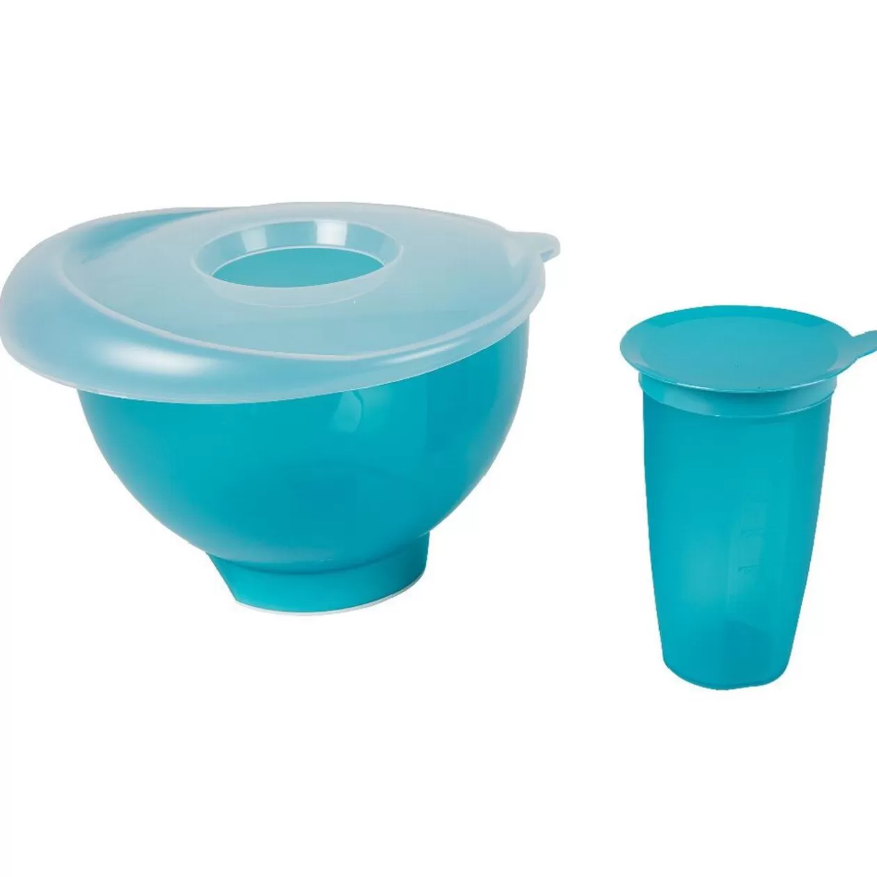 Saladier avec couvercle et verre doseur>Gifi Outlet