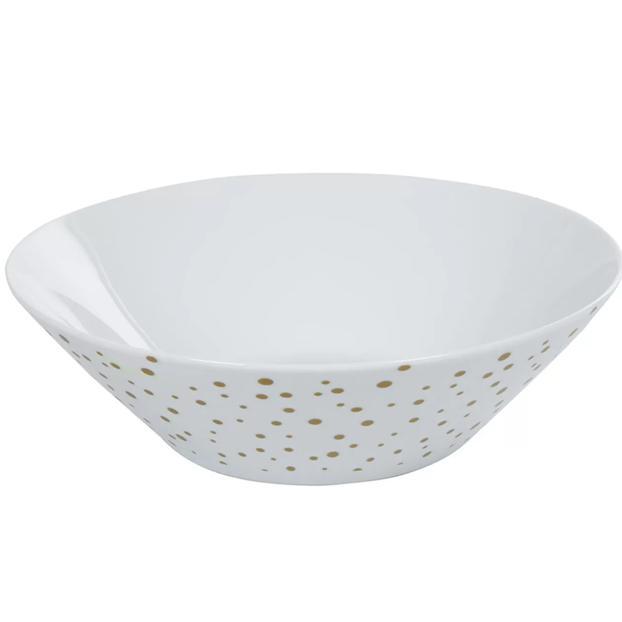 Saladier blanc pois doré>Gifi Online