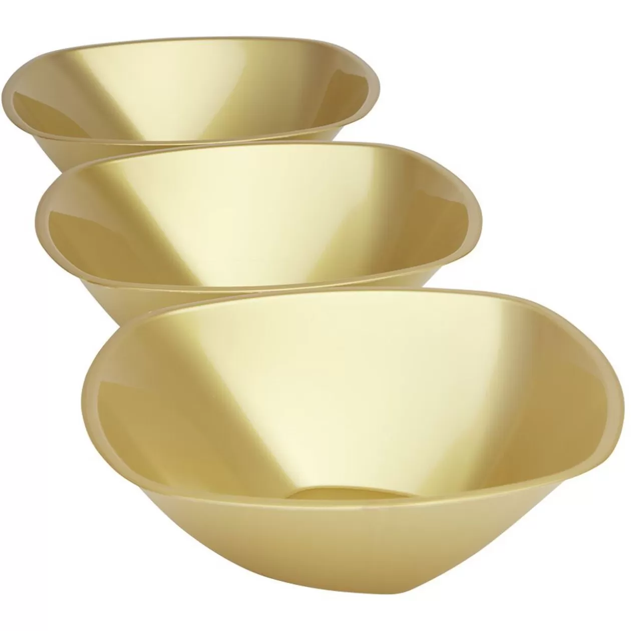 Saladier doré réutilisable x3>Gifi Discount