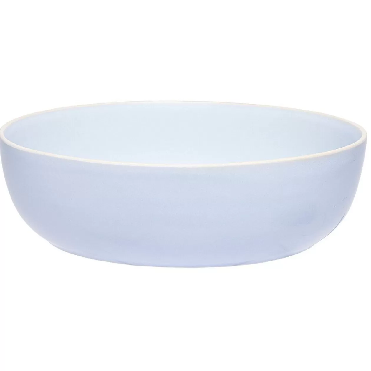 Saladier en faïence bleu turquoise avec liseré crème>Gifi Best Sale