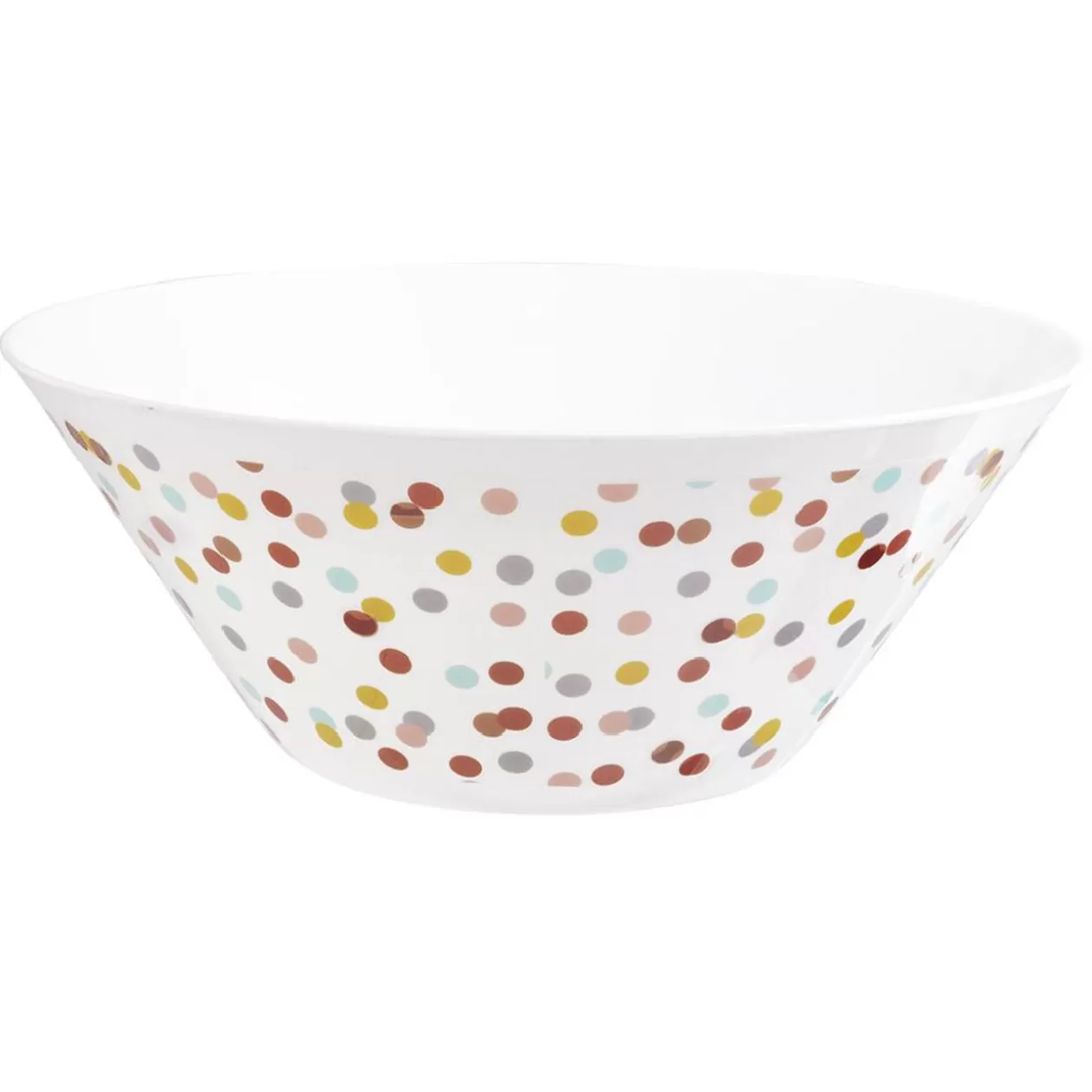Saladier en plastique décor pois multicolore>Gifi Best