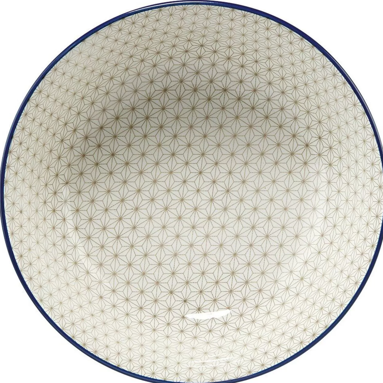 Saladier en porcelaine décor blanc et bleu>Gifi Best