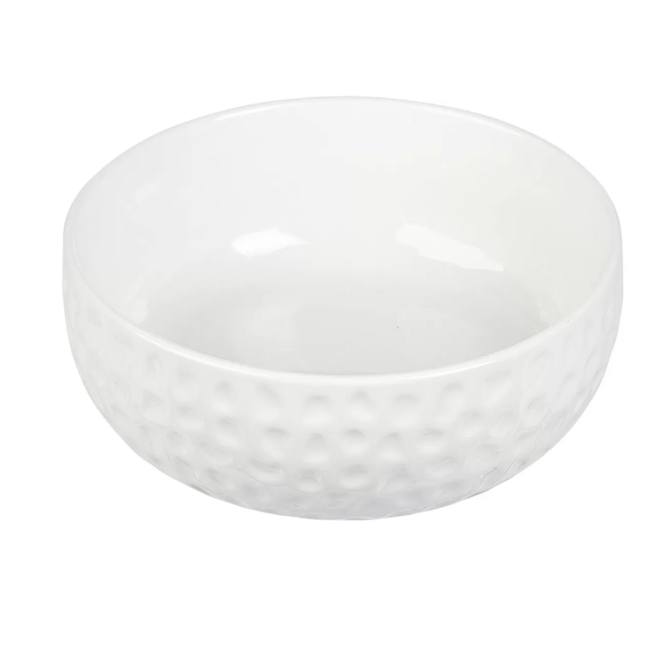 Saladier en porcelaine design martelé blanc>Gifi Discount