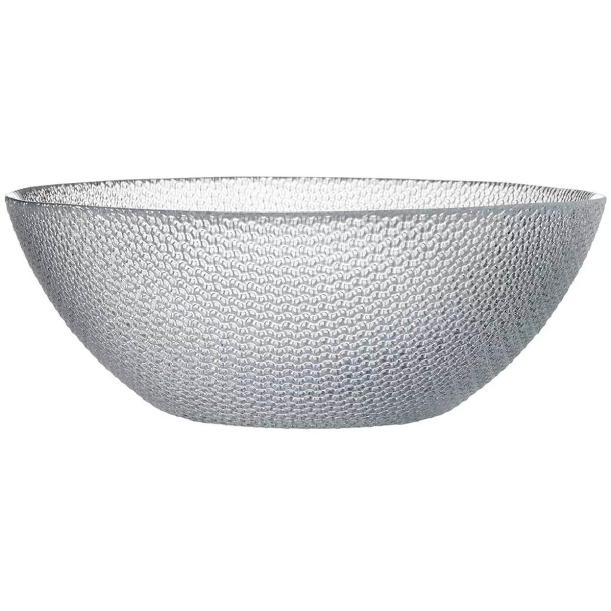 Saladier en verre design relief transparent x2>Gifi Store
