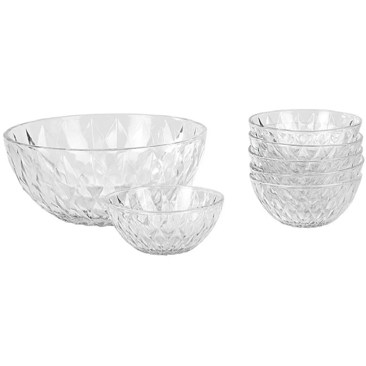 Gifi Saladier et 6 coupelles Diamond< Vaisselle Et Accessoires De Table