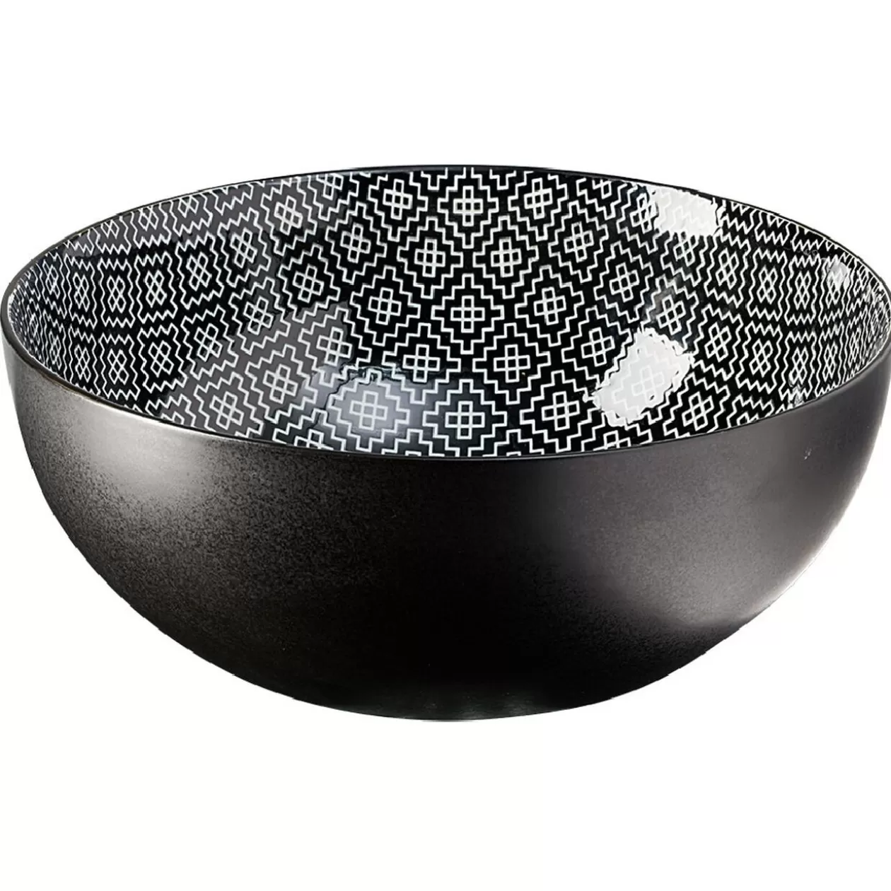 Saladier motif géométrique en céramique>Gifi Discount