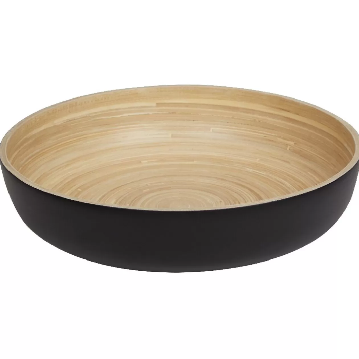 Saladier noir en bambou forme ronde>Gifi Flash Sale