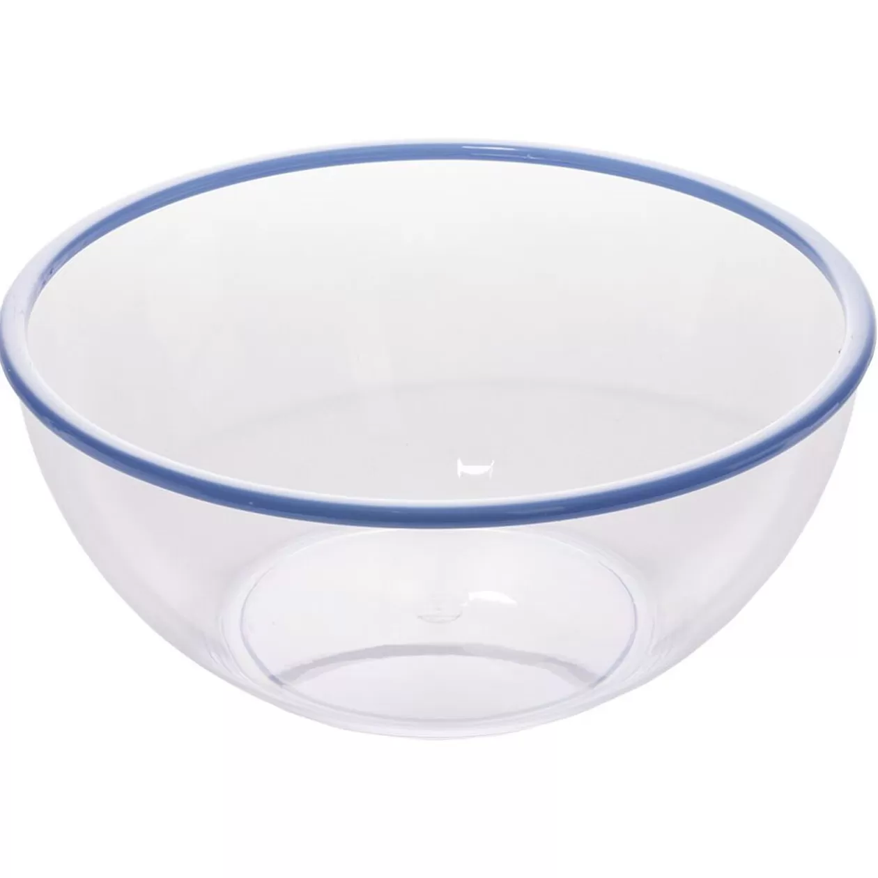 Saladier plastique transparent bordure coloré Ø28xH12,2cm>Gifi Fashion
