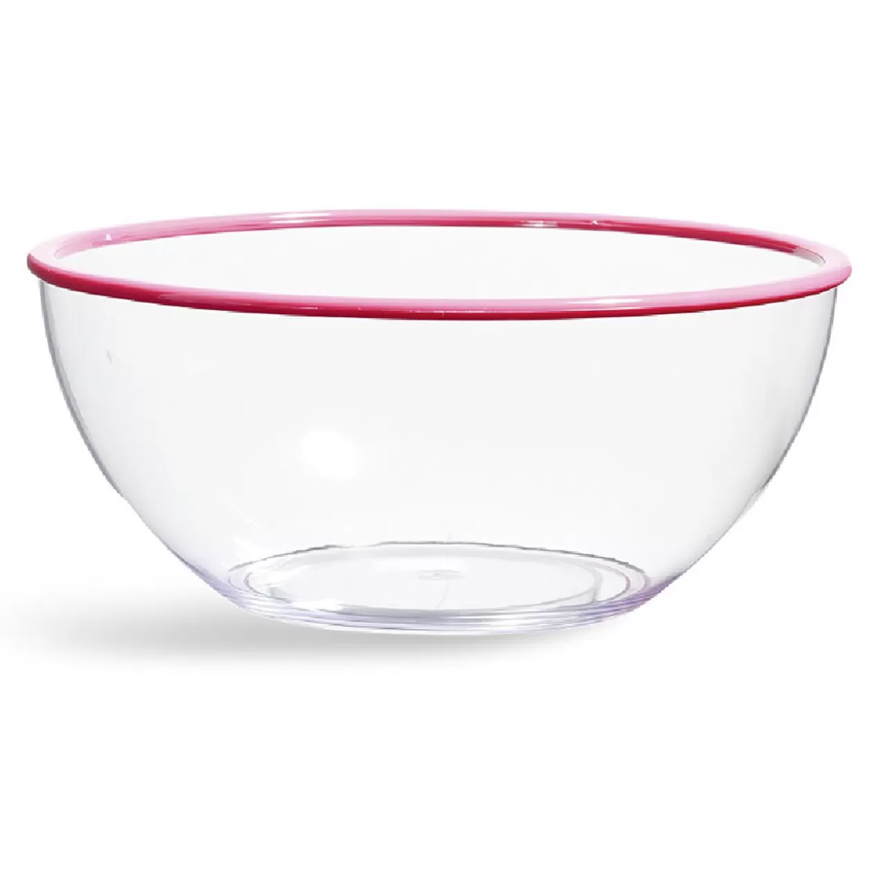 Saladier transparent au bord coloré>Gifi Best Sale