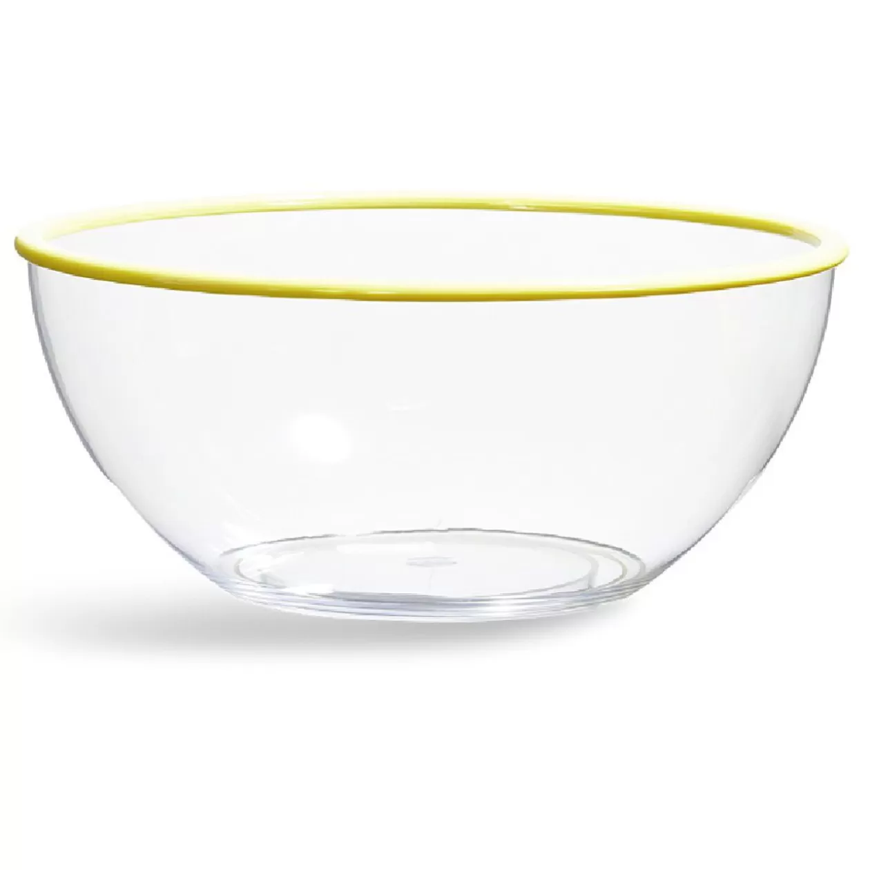 Saladier transparent au bord coloré>Gifi Best Sale