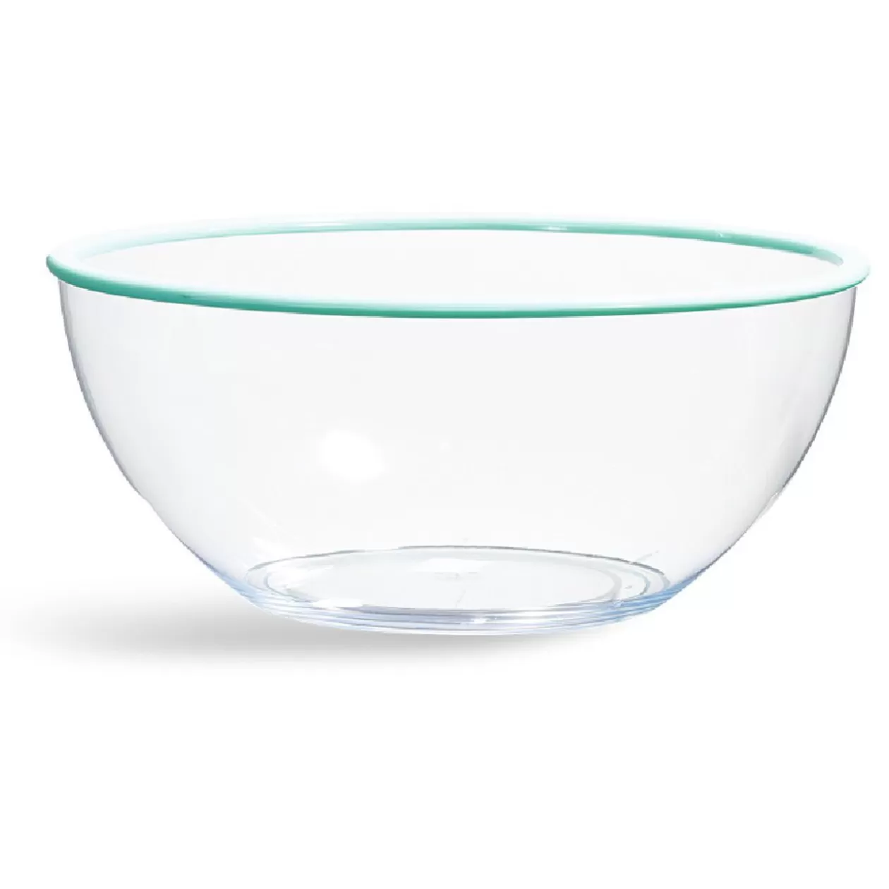 Saladier transparent au bord coloré>Gifi Best Sale