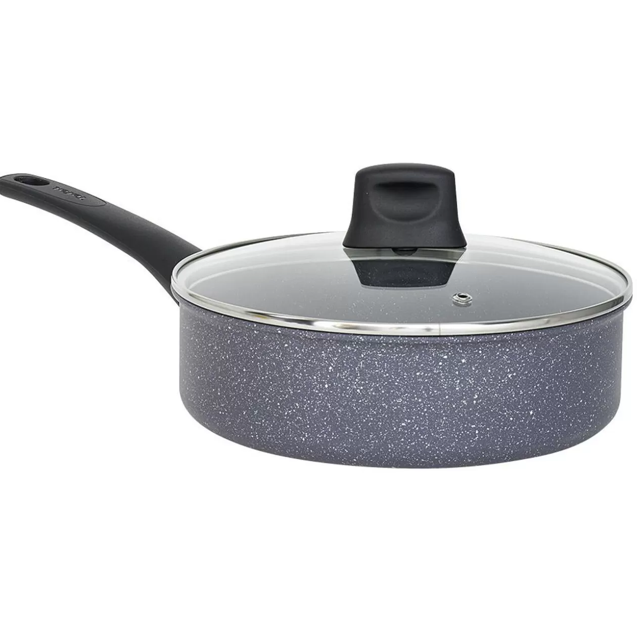 Gifi Sauteuse Tefal aluminium effet pierre avec couvercle Ø24cm< Cuisson